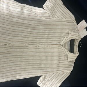 Striped Button-Up Shirt